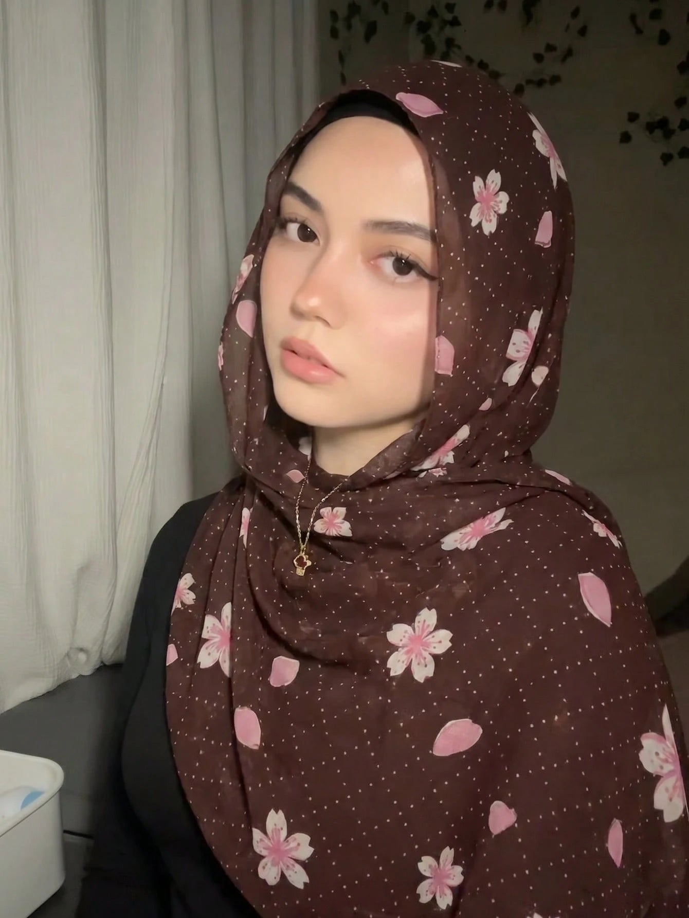 1pc Bohemian Style Watercolor Print Scarf