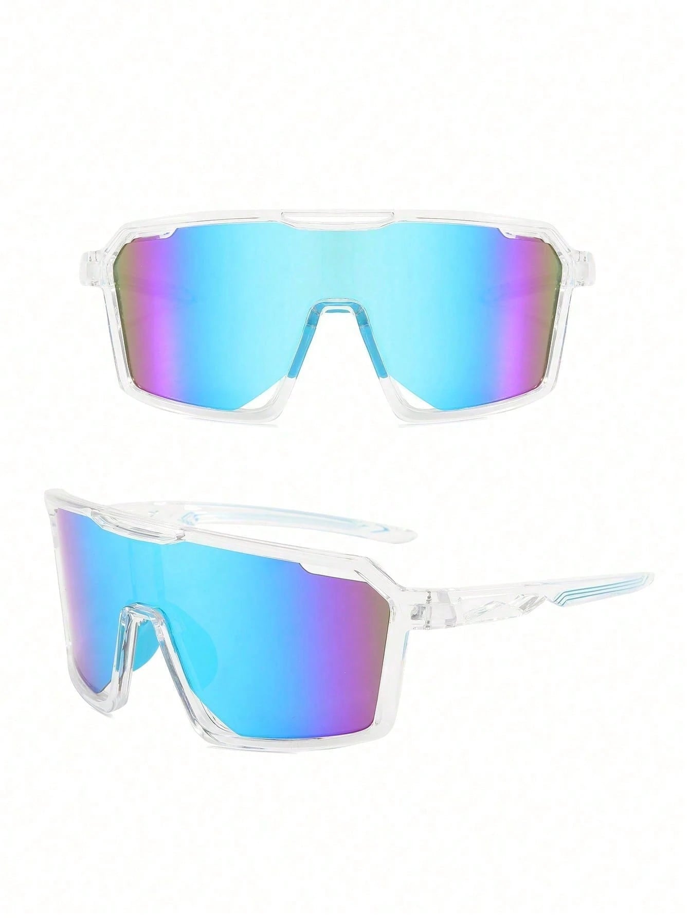Colorful Anti UV Blue Large Glasses