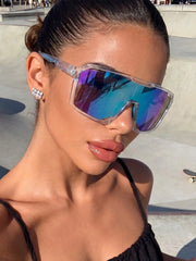 Colorful Anti UV Blue Large Glasses