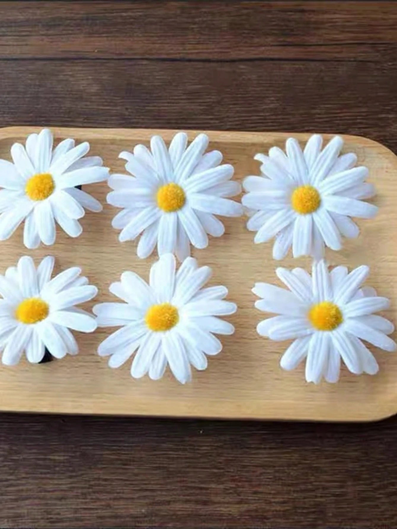 6pcs Mori Style Daisy Flower Hair Clips, Sweet Alligator Hair Clips - www.thetreasurebox.me