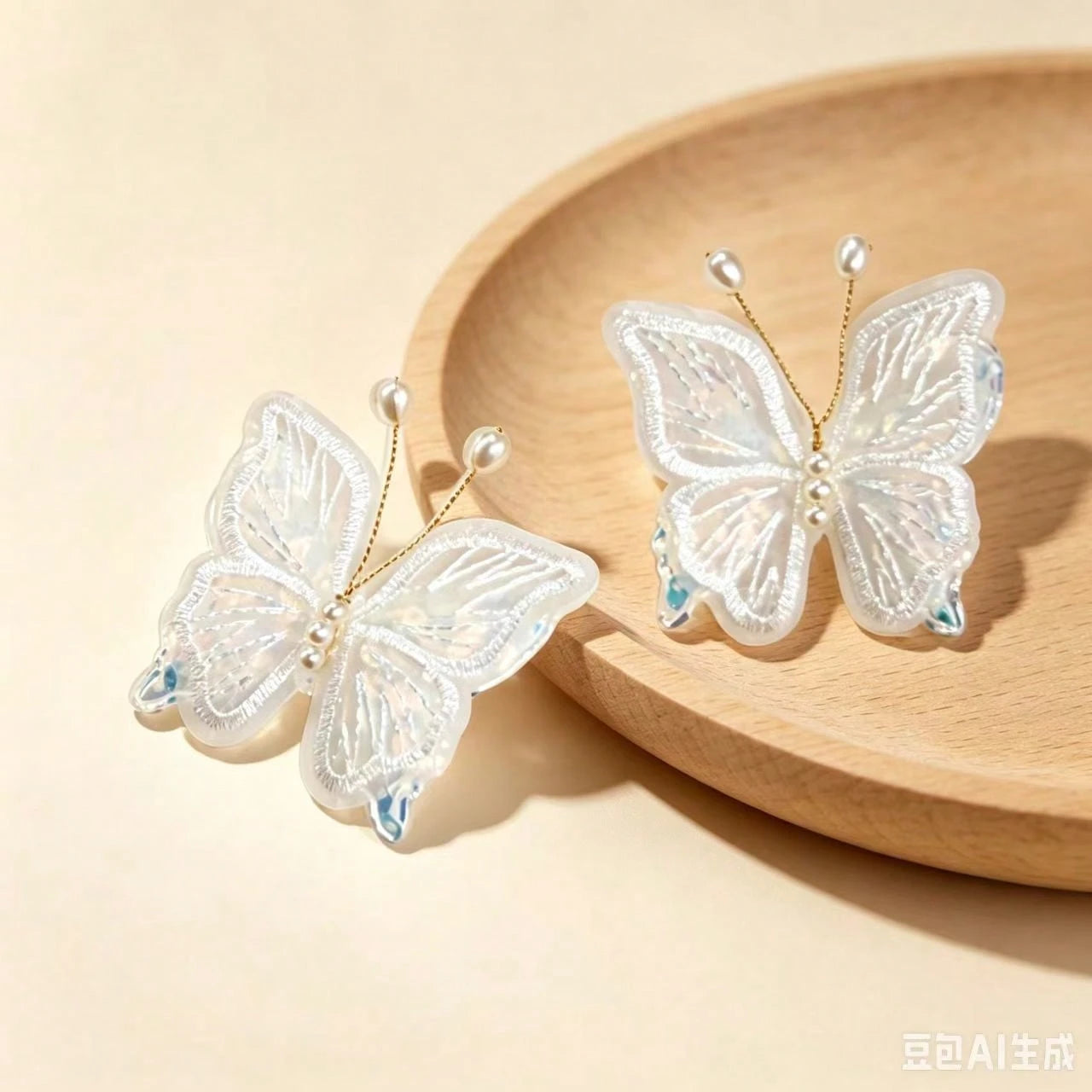 2Pcs Fairycore Organza Hair Pins For Wedding & Daily Styling Butterfly - www.thetreasurebox.me