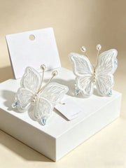 2Pcs Fairycore Organza Hair Pins For Wedding & Daily Styling Butterfly - www.thetreasurebox.me