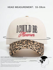 1pc I COULD BE MEANER Trucker Hat