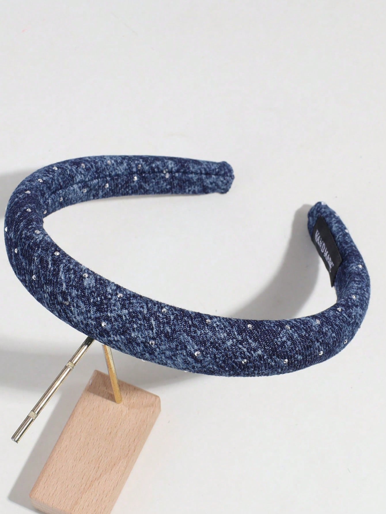 3pcs Elegant Denim Rhinestone Headbands Suitable For Daily Wear Hairband - www.thetreasurebox.me