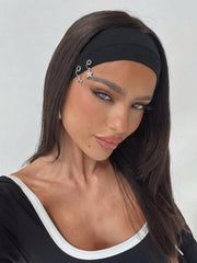 Punk Gothic Star Pattern Elastic Headband