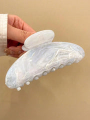 3Pcs Oval Marble Claw Clips