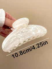3Pcs Oval Marble Claw Clips