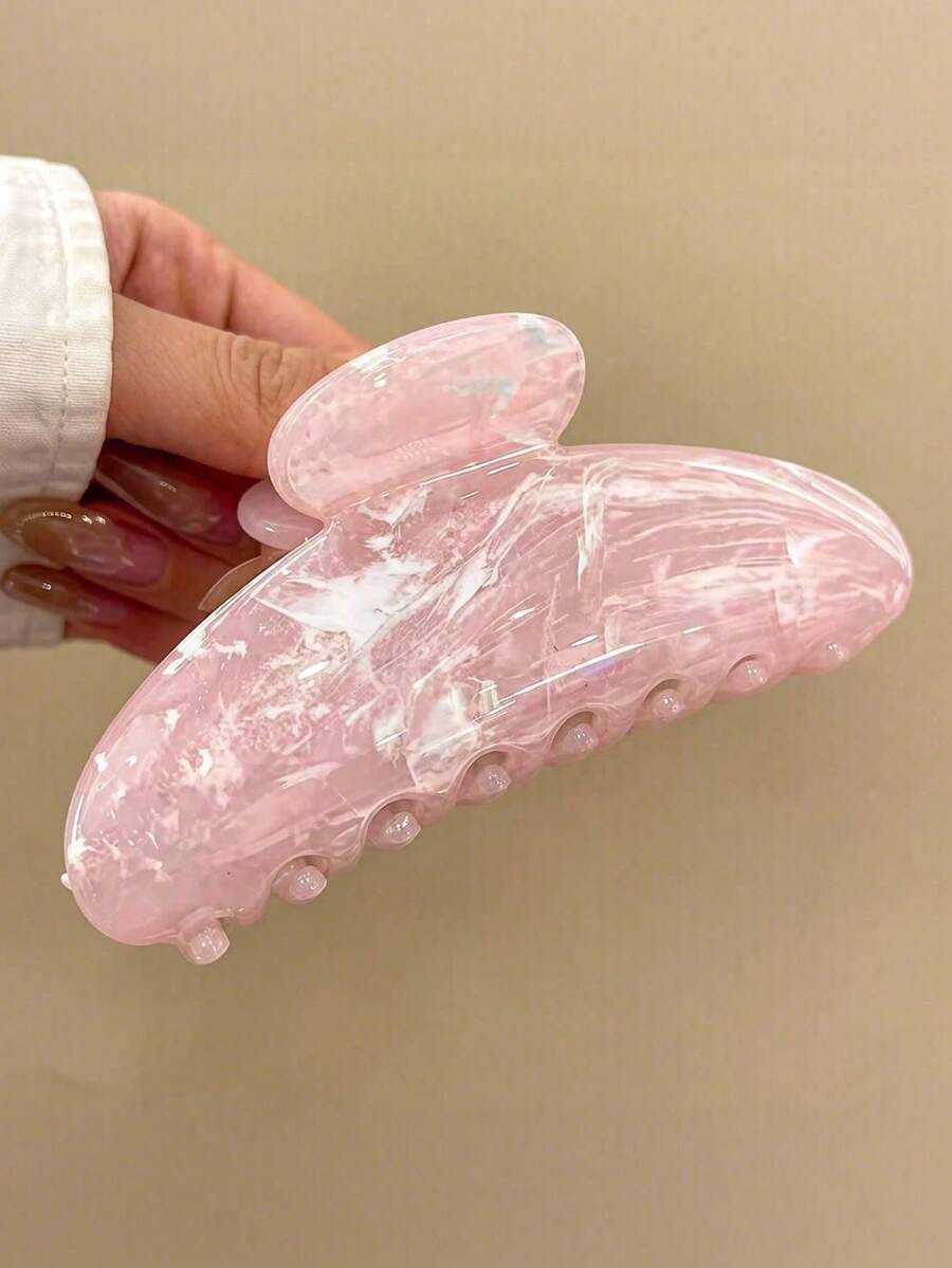 3Pcs Oval Marble Claw Clips