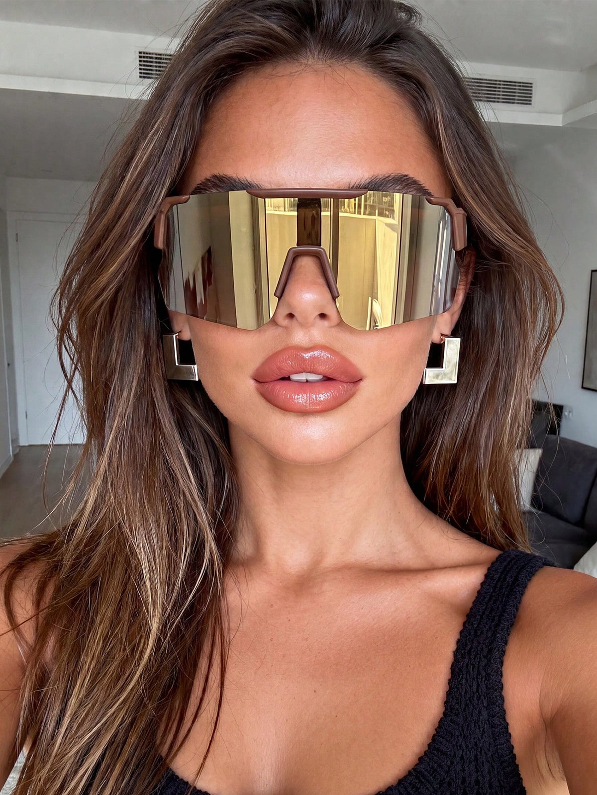 Oversized Fashion Sports Eyeglasses