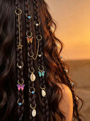 Summer Boho 20Pcs Braid Hair Rings - www.thetreasurebox.me