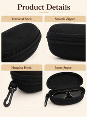 Hard Shell Eyeglass Case With Zipper