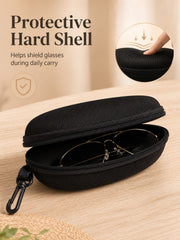 Hard Shell Eyeglass Case With Zipper