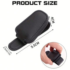 Magnetic Leather Fashion Glasses Clip