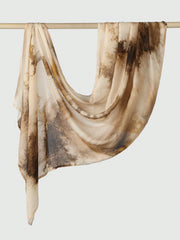 Marble Tie-Dye Hijab Scarf Wide Printed Headscarf