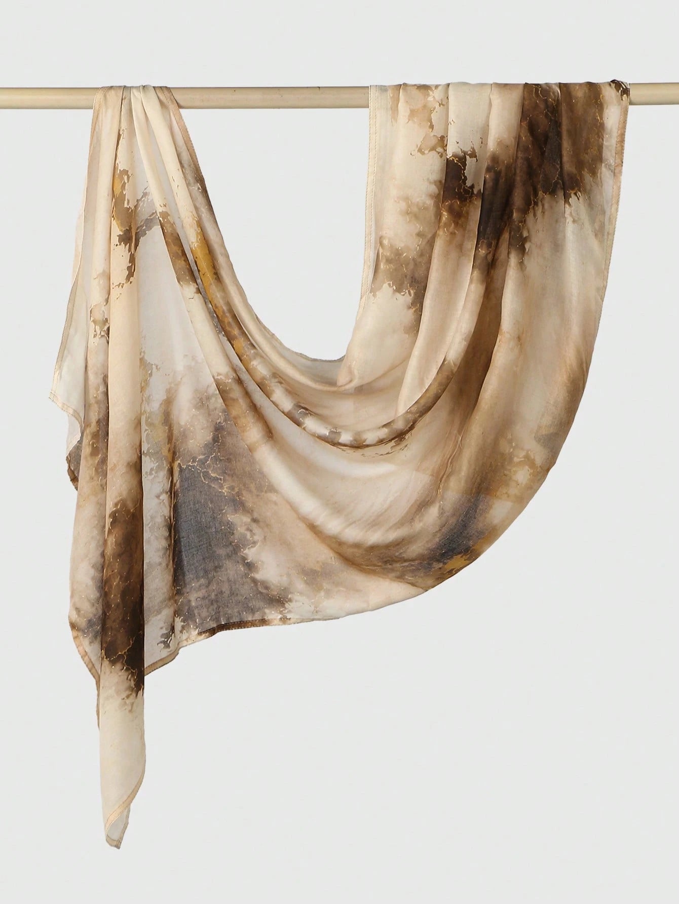 Marble Tie-Dye Hijab Scarf Wide Printed Headscarf
