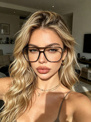 Casual Square Full Frame Non-Prescription Glasses