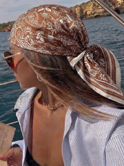 1pc Boho Paisley Print Bandana