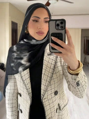 1pcs Casual Artistic Oil Painting Print Hijab