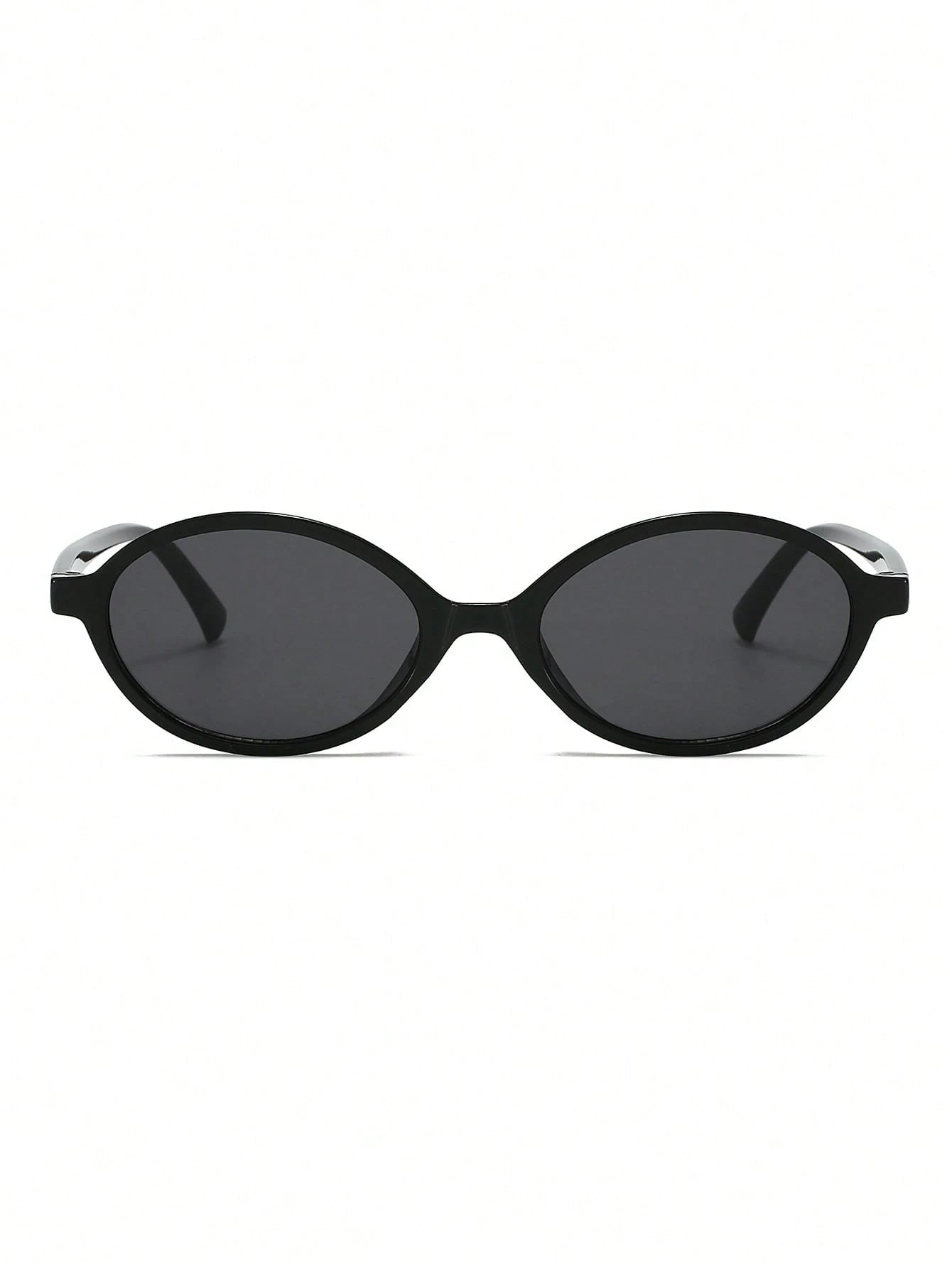 2pc Oval Retro Small Frame Sunglasses Set