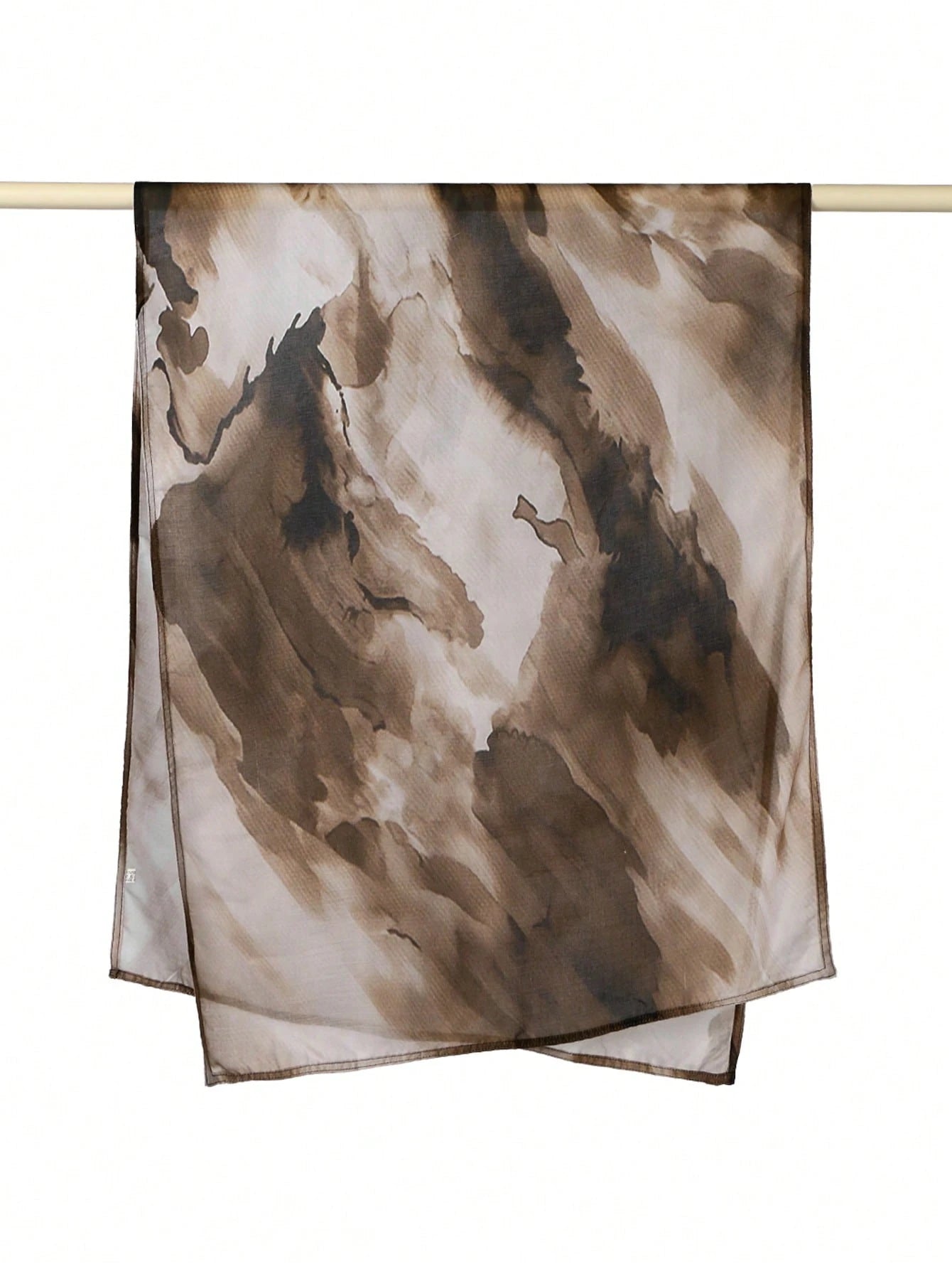 1pc Bohemian Watercolor Floral Print Headscarf