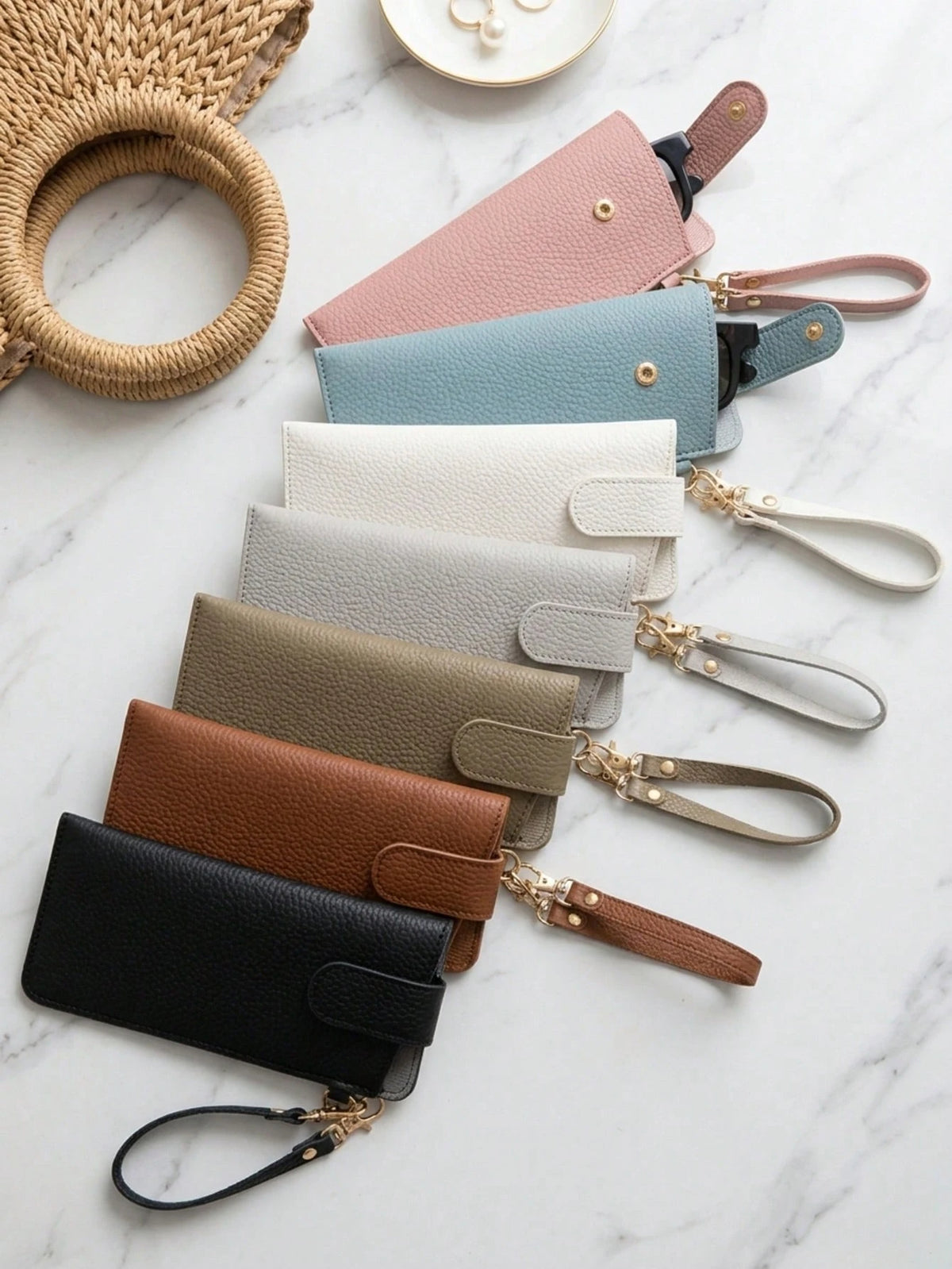 Hanging Leather Glasses Pouch