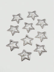 20pcs Women Glowing Silver Star Hair Clips - www.thetreasurebox.me