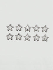 20pcs Women Glowing Silver Star Hair Clips - www.thetreasurebox.me