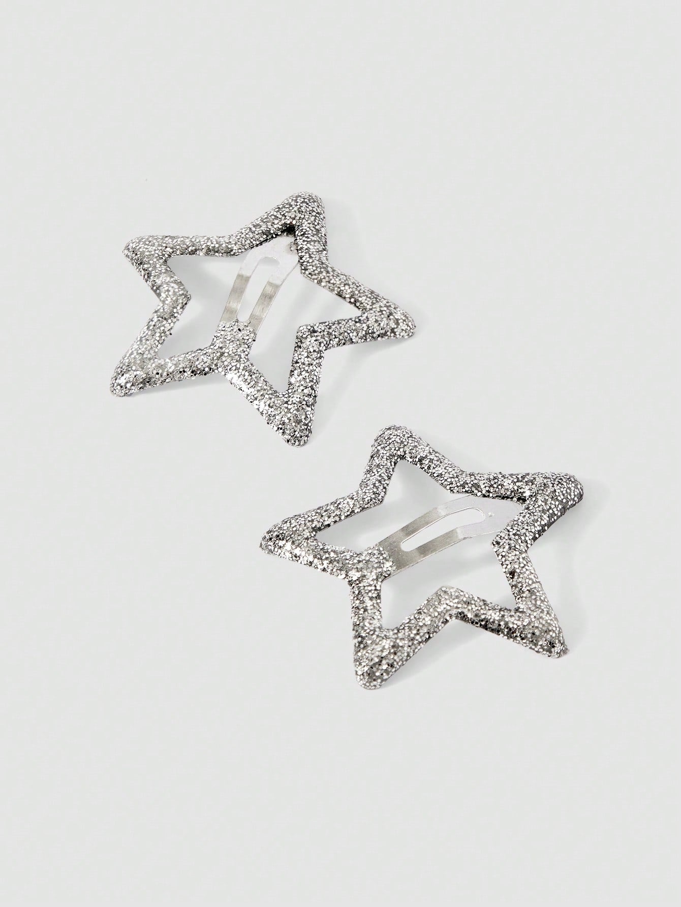 20pcs Women Glowing Silver Star Hair Clips - www.thetreasurebox.me