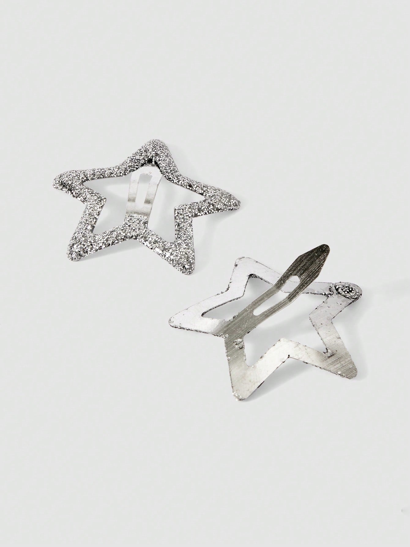 20pcs Women Glowing Silver Star Hair Clips - www.thetreasurebox.me