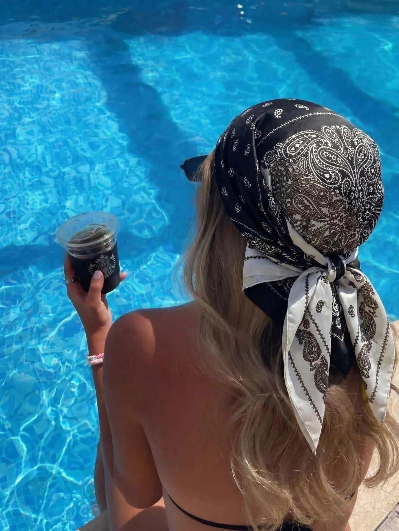 1pc Bohemian Style Paisley Print Bandana