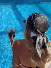 1pc Bohemian Style Paisley Print Bandana