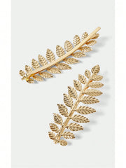 2pcs Metal Leaf Side Clips - www.thetreasurebox.me