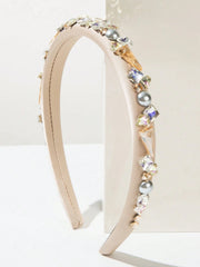 European Pearl Gemstone Thin Rim Headband