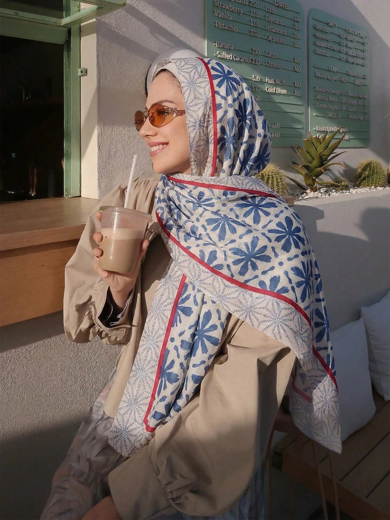 1pc Bohemian Paisley Print Headscarf Shawl