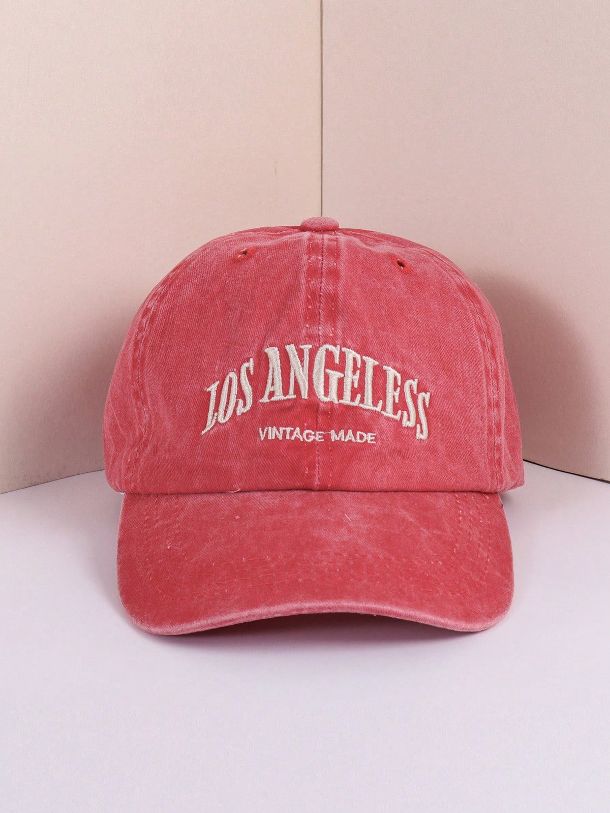 1pc Washed Blue Letter Los Angeles Vintage Baseball Cap