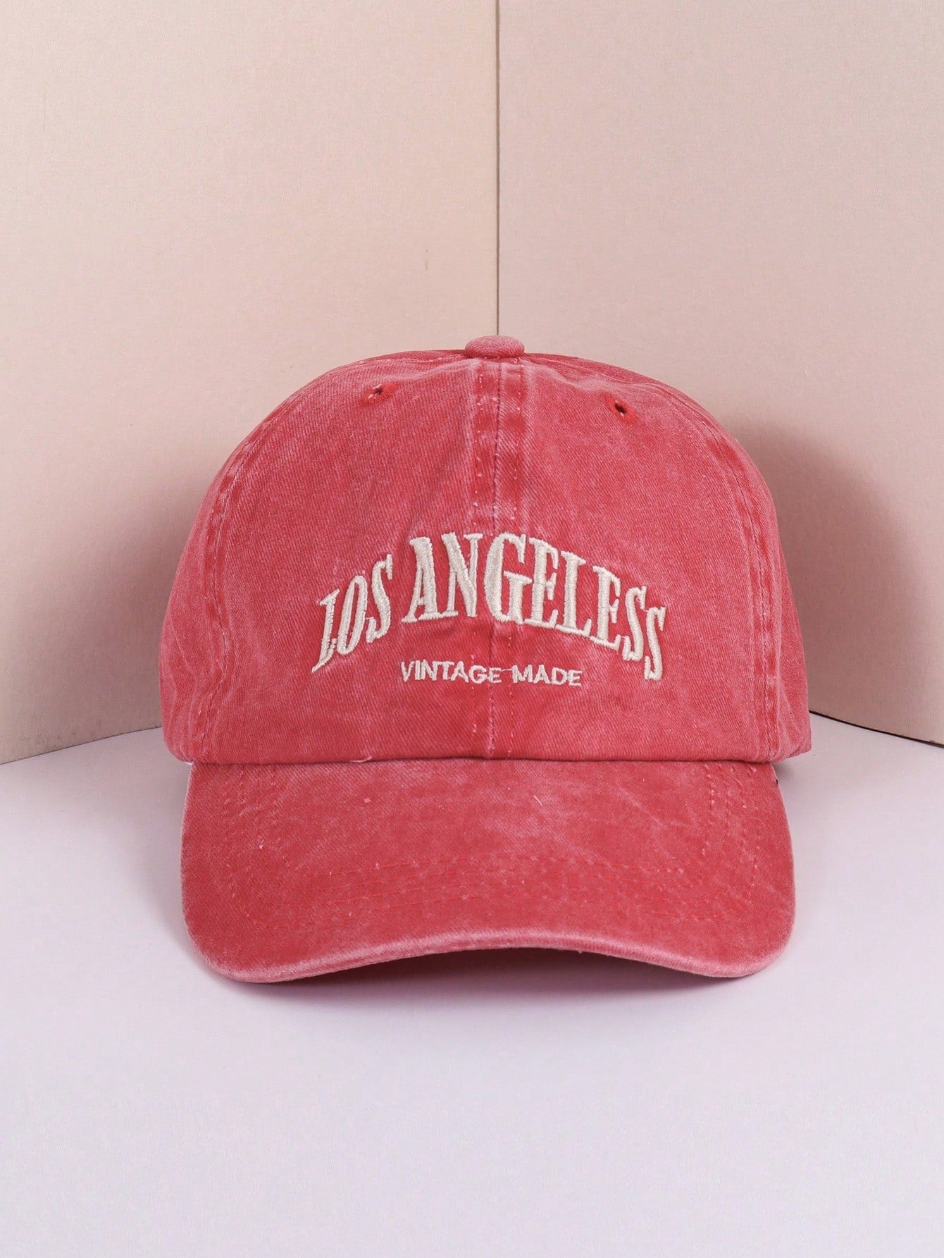 1pc Washed Blue Letter Los Angeles Vintage Baseball Cap
