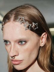 20pcs Women Glowing Silver Star Hair Clips - www.thetreasurebox.me