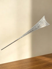 Vintage Embossed Floral Metal Long Hair Stick