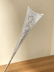 Vintage Embossed Floral Metal Long Hair Stick