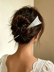 Vintage Embossed Floral Metal Long Hair Stick