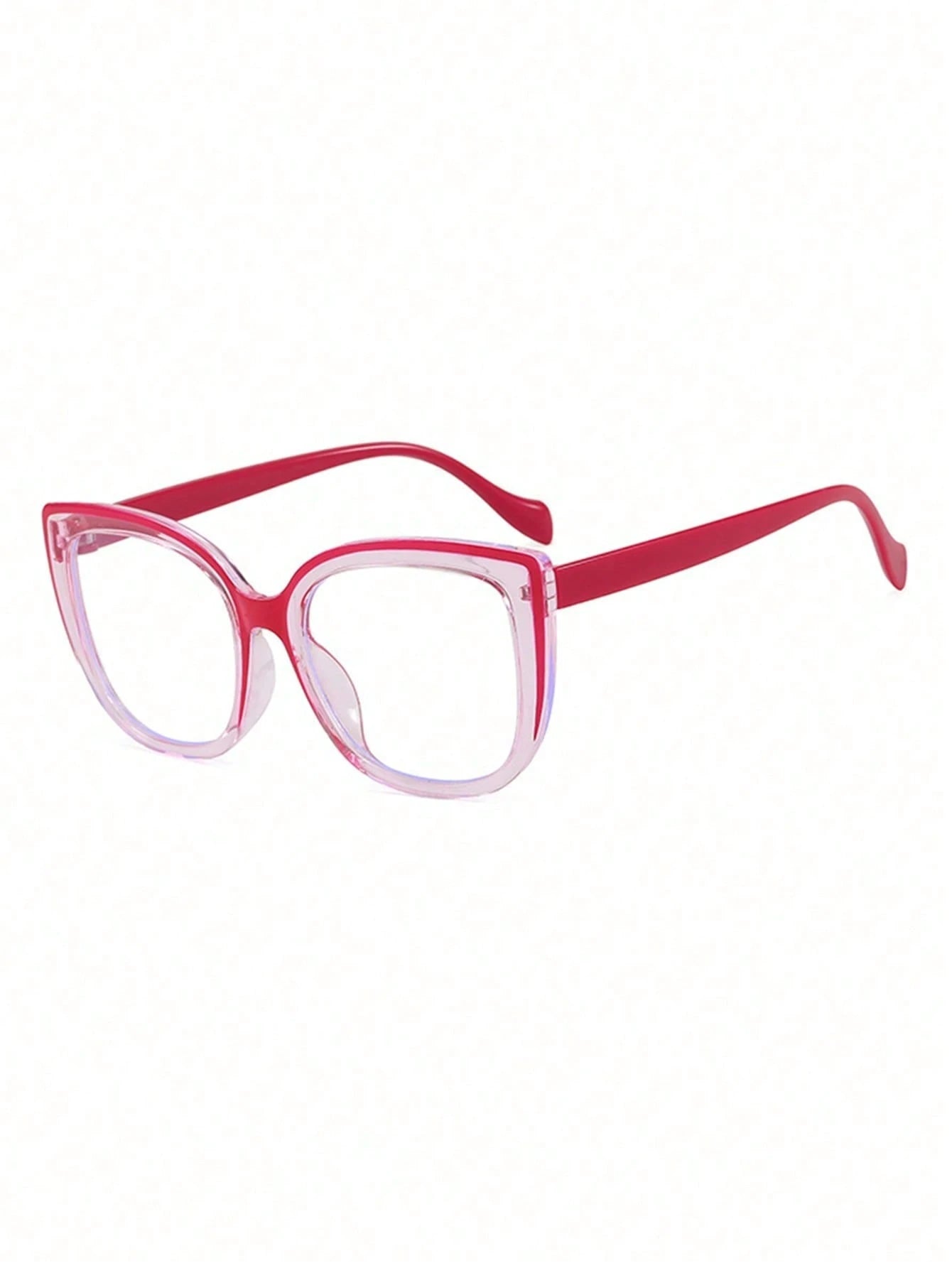 Oversized Cat Eye Clear Lens Glasses