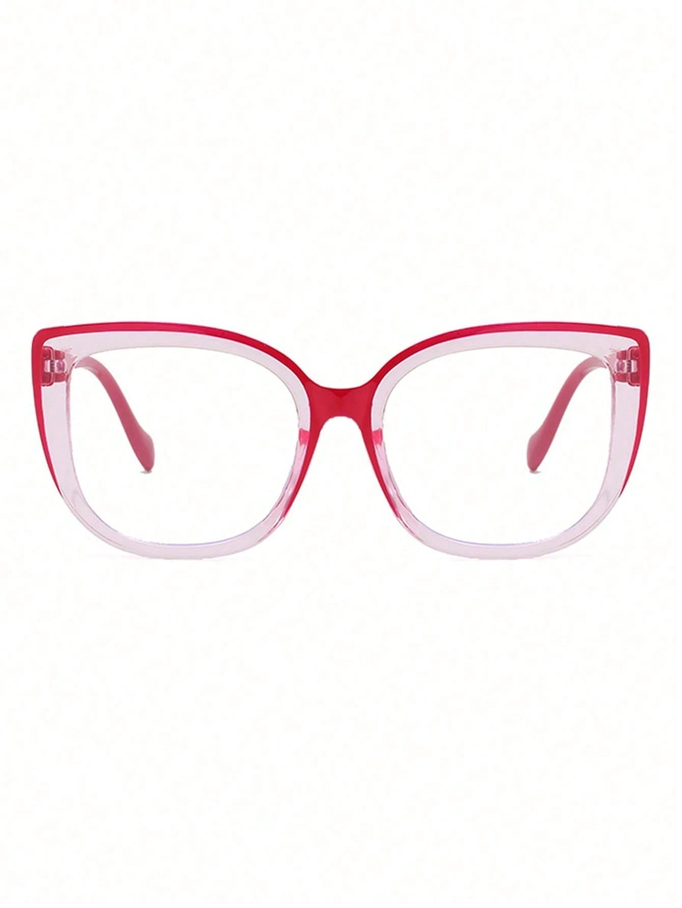 Oversized Cat Eye Clear Lens Glasses