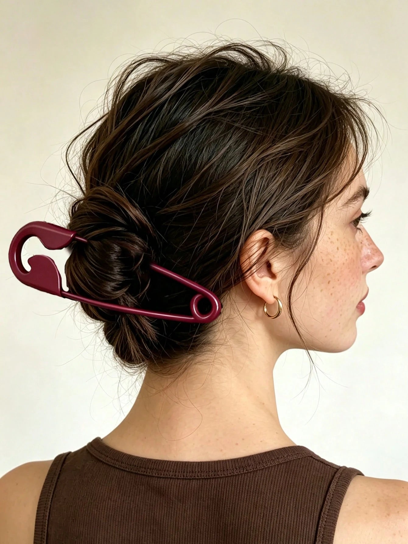 Large Metal Paperclip Hair Clip