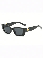 2pc Square Frame Vintage Sunglasses Set