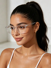 Square Acrylic Classic Plano Lens Glasses