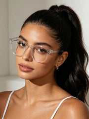 Square Acrylic Classic Plano Lens Glasses