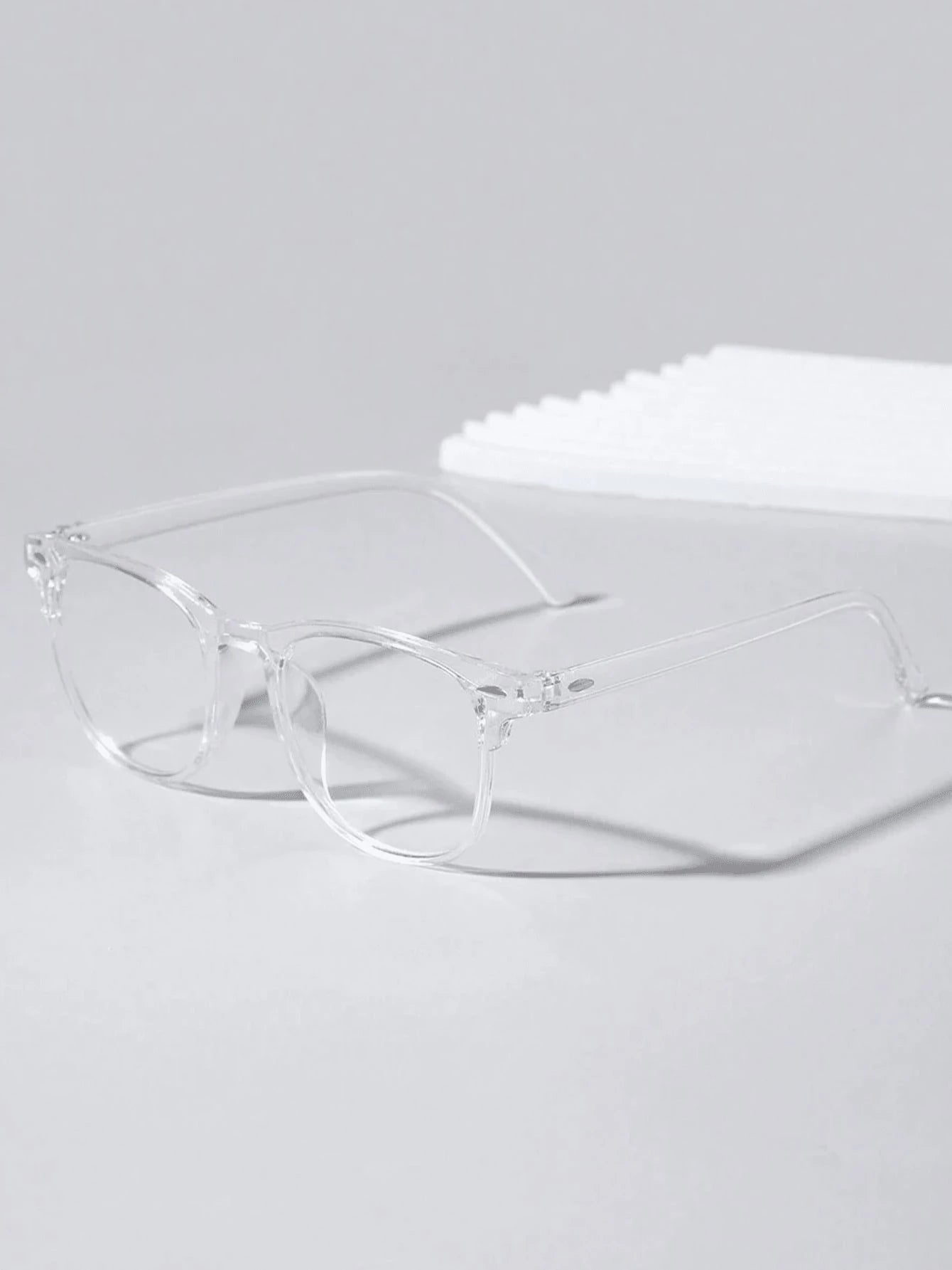 Square Acrylic Classic Plano Lens Glasses