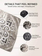 1pc Bohemian Style Paisley Dual-Color Printed Bandana