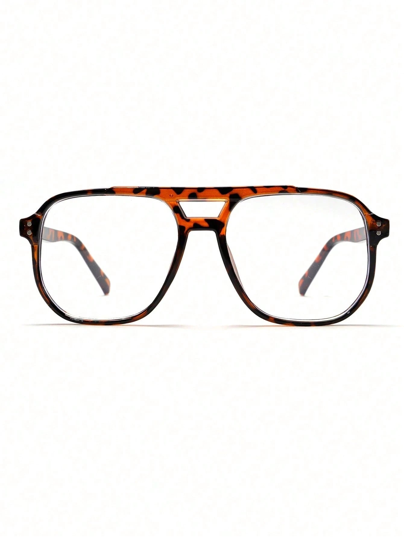 Oversized Tortoise Shell Aviator Eyeglasses