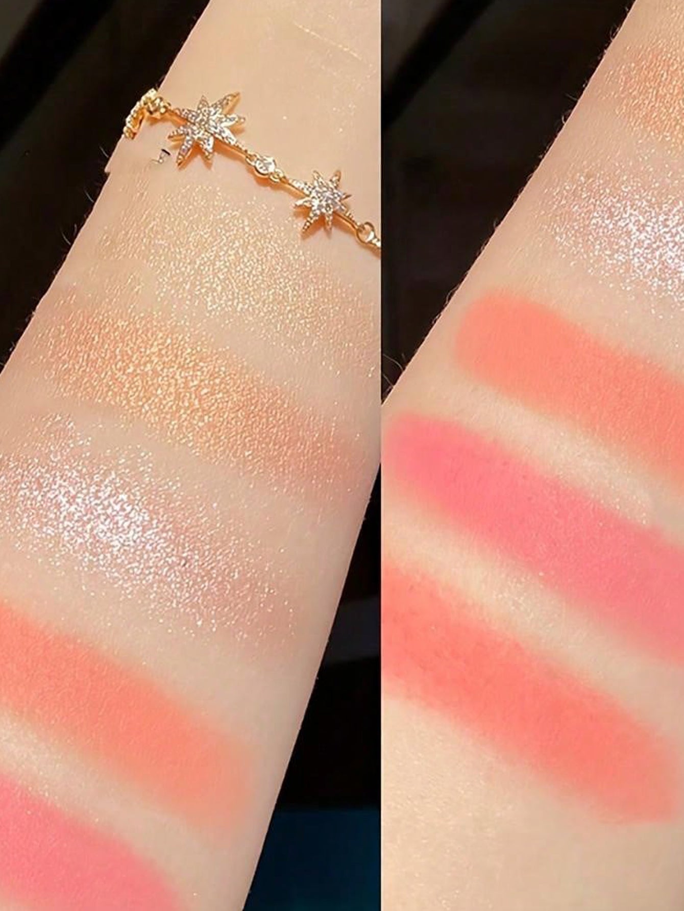 1 Pc Six Color Powder Highlight Blusher